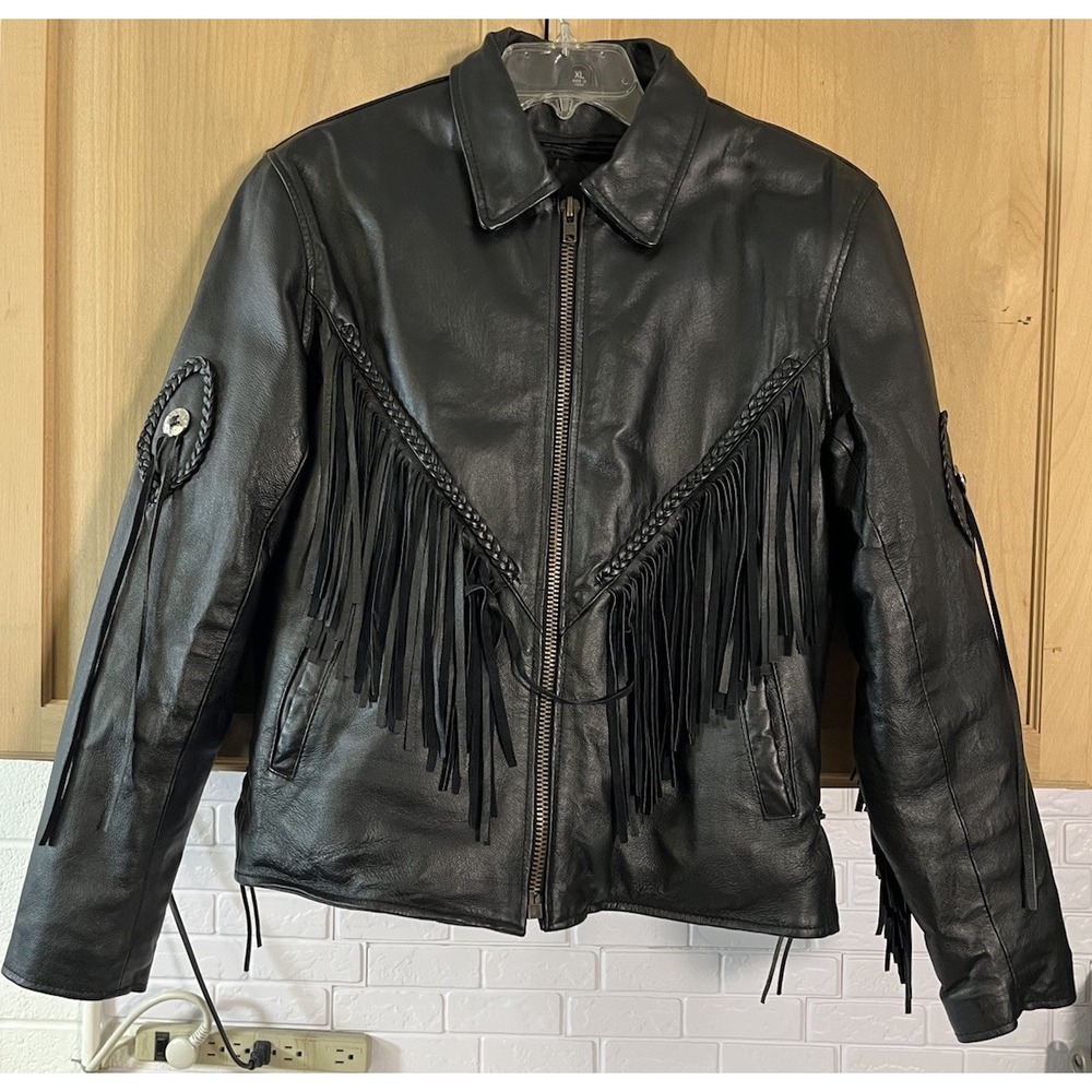 USA Biker's Dream‎ Apparel Jacket Tassel Jacket  Thinsulate Lining Women's XL